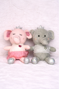 Softmate Crown Elephant Soft Toy for Kids