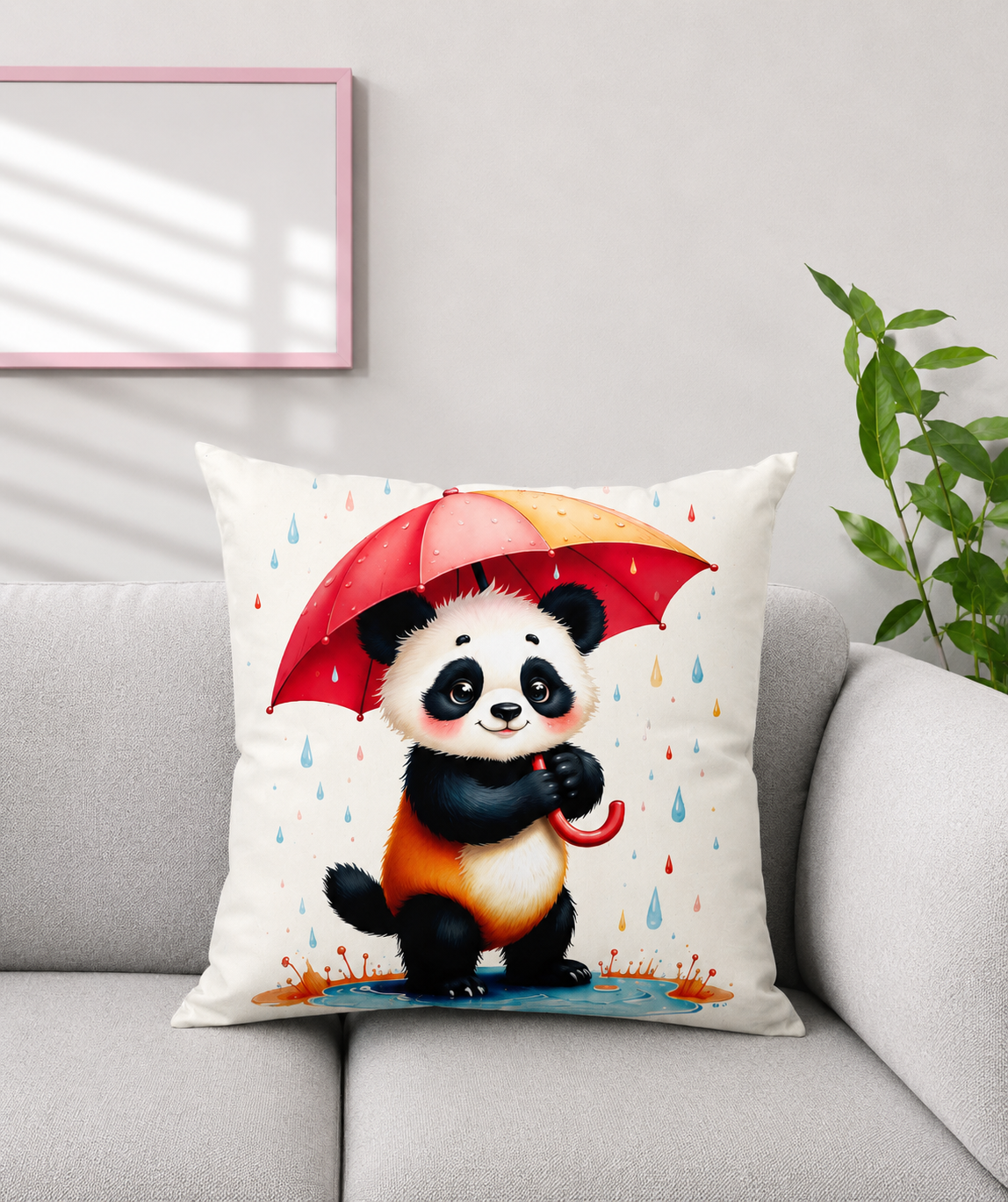 Softmate Panda Toy Cushions for Kids Soft Printed Pillow